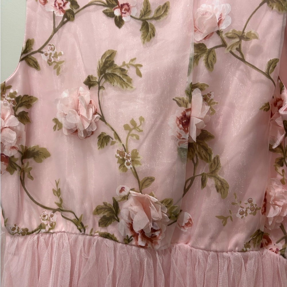 Lilt Pink Floral Kids Dress - Picture 5 of 8